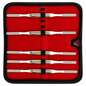 Ensemble de 5 limeurs chirurgicales de qualité supérieure pour os, râpes nasales, instruments ORL pour rhinoplastie, en acier inoxydable, certifiés CE ISO par Tegra - Product Image 2