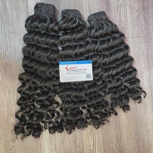สินค้าขายดีผมมนุษย์ยาวหยักลึกสั่งซื้อจำนวนมากมัดสองชั้นจากบริษัทผม Thanh - Product Image 1