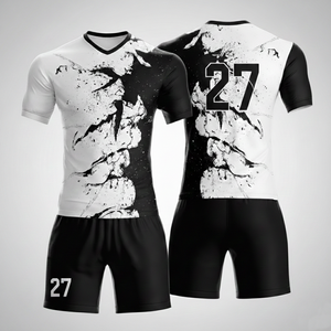 Conjunto de Uniforme de Fútbol Sublimado con Logotipo Personalizado, Uniformes de Entrenamiento de Secado Rápido, Equipación de Club, Estilo Retro, Corte 100% Automatizado - Product Image 3