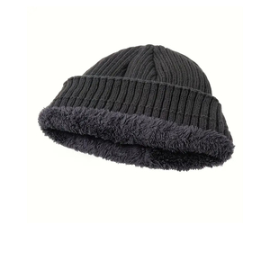 Process Impex Unisex Checkered Ripped Beanie <b>Hat</b> 100% Acrylic Winter Contrast Color Cuff Adult Size 56-58CM Casual Fishing - Product Image 2