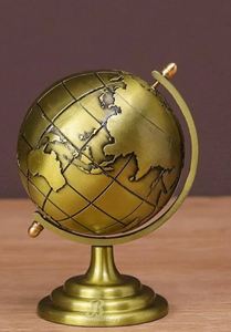 UNICORN HANDICRAFTS Ornement décoratif globe en laiton vintage, style antique traditionnel, accent de bureau rotatif, fait main, circulaire - Product Image 2