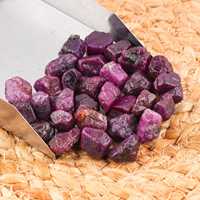 Rubis brut naturel non traité, pierre de naissance de juillet, cristal brut à changement de couleur AA+ pour la fabrication de bijoux, pierre en vrac de haute qualité
