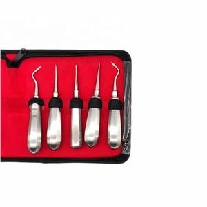 Juego de Elevadores Dentales de Acero Inoxidable, Instrumentos Quirúrgicos para Extracción de Dientes con Estuche - Product Image 6