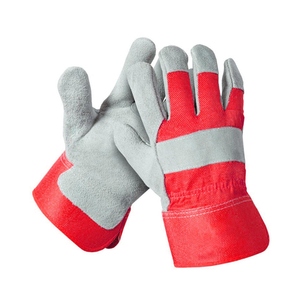 ถุงมือทำงานหนังวัวแท้คุณภาพสูง ทนทานต่อการเสียดสี ทนความร้อน กันไฟ ป้องกันไฟฟ้าสถิต สำหรับงานก่อสร้าง - Product Image 3