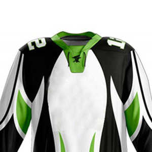 Ensembles d'uniformes de hockey sur glace unisexes, vêtements de sport grande taille, impression par sublimation personnalisée du nom de l'équipe, polyester, OEM - Product Image 6
