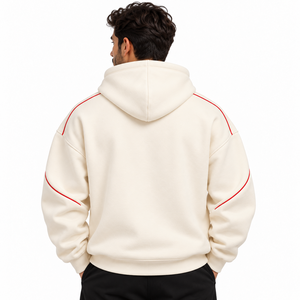 Sudadera con capucha oversize para hombre, con estilo de hombros caídos, construcción cómoda y silueta holgada para atuendos urbanos contemporáneos. - Product Image 3