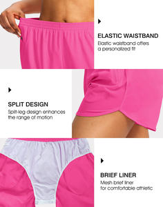 Premium Quality Gym Fitness Women Short Running Yoga Wear Elastic Waist Casual Solid OEM Women's Sporty Yoga <b>Athletic</b> Workout - Product Image 5