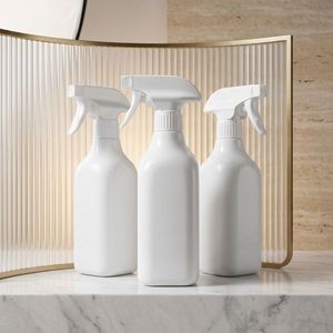 Botella de Spray Blanca PET de 500 ml Cuadrada y Ovalada con Bomba de Gatillo para Limpieza y Uso Cosmético, Capacidad Personalizable, Fabricante de Vietnam - Product Image 5