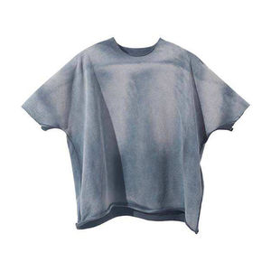 T-shirt pour homme 100% coton délavé style été, coupe ample, imprimé, technique épaules tombantes, vente en gros - Product Image 3