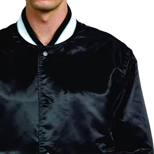 Chaquetas de Lona Bordadas Personalizadas con Diseño Versity, Chaqueta Varsity de Béisbol Personalizada para Hombre, Forrada y Acolchada, Impermeable - Product Image 3