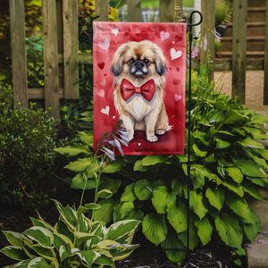 Multicolor Pekingese My Valentine Garden Flag Buzón Decorativo Patio Banner para Patio Obra de arte para pequeños letreros de jardín y césped - Product Image 2