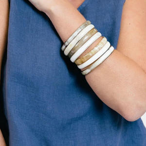 Most and Hot Sell Buffalo Horn <b>Bracelet</b> Used to create versatile and natural looking statement pieces and <b>stacked</b> bangles. - Product Image 1