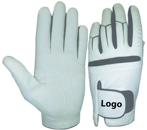 Gants de golf pour hommes personnalisables avec logo, en cuir d'agneau véritable, protection UV, imperméables, compatibles avec les écrans tactiles, pour la main gauche - Product Image 1