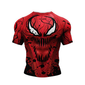 TITAN TREAD WEAR <b>Men's</b> <b>Compression</b> Pants Red Spider Design Digital Print UPF50+ Quick Dry Spandex/Polyester Full-Length - Product Image 3