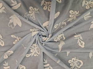 Tela de algodón de primera calidad con apliques florales en 3D, estampada, tejida, transpirable, ligera y bordada para vestidos de niñas/mujeres. - Product Image 3