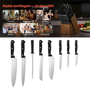 Set di 15 Coltelli da Cucina con Blocco Portacoltelli per Uso Domestico - Product Image 3