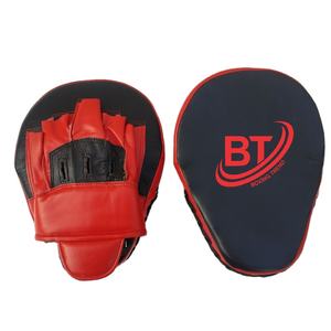 Custom Made Professional Cowhide Leather Boxing Gloves Curved Punching Mitts and Focus <b>Pads</b> for MMA <b>Muay</b> <b>Thai</b> Karate Training - Product Image 1