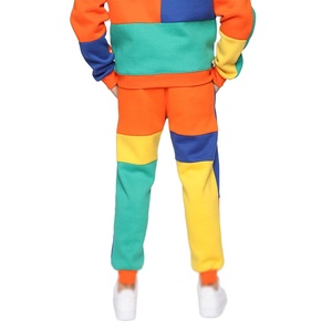 2025 Men's Casual High Waist Sweat Pants Lightweight Canvas with <b>Thick</b> Comfort Feel Custom Contrast Color Block Jogger - Product Image 2