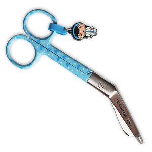 Tijeras Médicas para Vendajes, Manuales, de Acero Inoxidable, Diseño Personalizado, Llavero Distintivo Azul, Herramienta de Seguridad Compacta para Viajes y Emergencias - Product Image 2