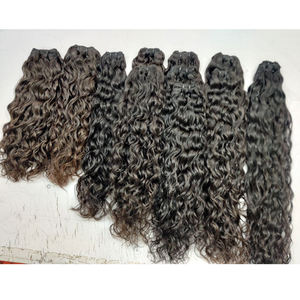 Extensiones de Cabello Humano Virgen Natural Ondulado Profundo Tipo Onda de Agua Negro Natural 100% Sin Procesar al por Mayor - Product Image 5