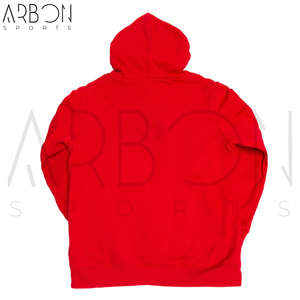 Sweat à capuche réversible personnalisé à fermeture éclair, bicolore rouge et gris, en molleton de coton, prix de gros, double face, style streetwear - Product Image 3