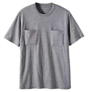 T-shirt en coton personnalisé pour homme, impression sérigraphique, t-shirts unis à poche, t-shirts de chef brodés à double poche pour homme - Product Image 4