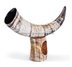 Corne à boire Viking faite à la main de haute qualité pour la bière hydromel et la bière avec support inclus Excellent pour les souvenirs - Product Image 3