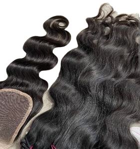 ผมต่อจากผมมนุษย์ผมเรมี่มัดลูกไม้ผมธรรมชาติทรงหลวมสไตล์ผมต่อ - Product Image 6