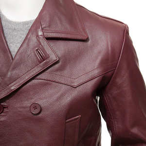 Veste en cuir pour homme style High Street, design personnalisé avec matériau respirant, fabriquée en usine, vente en gros, veste d'hiver - Product Image 5