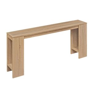 Consolle da ingresso stile rustico da 180 cm con ripiano inferiore contenitore, tavolo stretto per ingresso - Product Image 3
