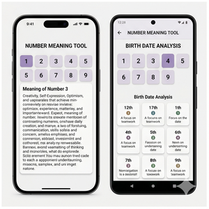 Aplicación de Calculadora de Numerología Royalcraft – Número de Vía de Vida, Número de Destino e Información sobre la Personalidad para IOS/Android y MAC - Product Image 4