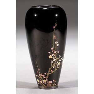 Vase à fleurs moderne en métal noir avec accents dorés, fait main, décoratif, pour salon, chambre, à poser au sol, antidérapant - Product Image 3