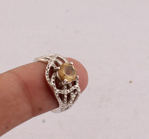 High Quality Natural Citrine <b>Ring</b> 925 Sterling Silver Jewelry Handmade Yellow <b>Crystal</b> Gemstone <b>Ring</b> for Women Fine Jewelry - Product Image 1
