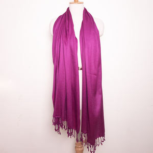 Pañuelo/Pashmina de Lana de Color Sólido de Alta Calidad, 180*70cm, Personalizado, para Mujer Musulmana, Cálido, Transpirable, para Uso Diario - Product Image 4