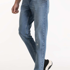 Blue Wash Denim Jeans for <b>Men</b> Casual Fashion Wear <b>Men</b> <b>Stretch</b> Denim Jeans Slim Fit Comfortable Pants - Product Image 6