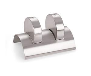 Ensemble de salière et poivrière de cuisine moderne avec support de présentation décoratif Rado Sel et Poivre - Product Image 3