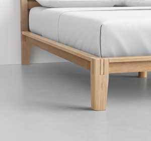 Auberge du Soleil - Base de Cama de Madera de Teca Sólida, Plataforma Baja, Tapizada en Tela Ecológica, Resistente, para Interiores, Tamaño King, Kiky Home - Product Image 5