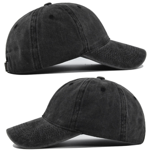 Custom High Quality Solid Color Blank Washed Cotton Baseball Cap Adult Children Faded Duck Cap 6 Panels Baseball Dad Hat - Product Image 2