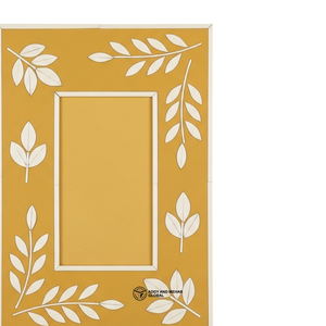 Artisan Crafted Yellow Wooden Inlay <b>Picture</b> <b>Frame</b> Elegant Bone Inlay Tabletop Photo <b>Frame</b> in Yellow - Product Image 5