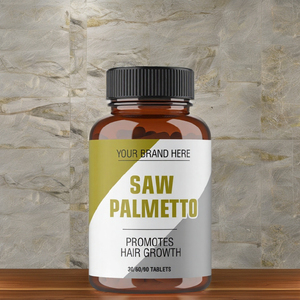 แคปซูลซอว์พาล์มเมตโตสำหรับการเจริญเติบโตของเส้นผม - อาหารเสริมเพื่อสุขภาพสำหรับผู้สูงอายุวัยกลางคน ผู้หญิง ผู้ชาย (แหล่งกำเนิดกูจารัต) - Product Image 1