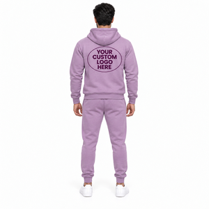 Sudadera con Capucha y Pantalones de Alta Calidad para Hombre, Personalizados con Logotipo Propio, Bordados, Ecológicos, Transpirables, de Material de Felpa de Poliéster/Algodón - Product Image 4