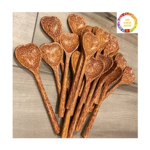 Cuillère en bois |   Cuillère à café en bambou |   Petite taille mini |   Écologique |   Fournisseur en gros OEM - Product Image 2