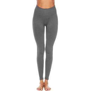 Leggings de sport taille haute à séchage rapide et extensibles pour femme, couleur unie, effet gainant abdominal, pour fitness, yoga et course à pied - Product Image 1