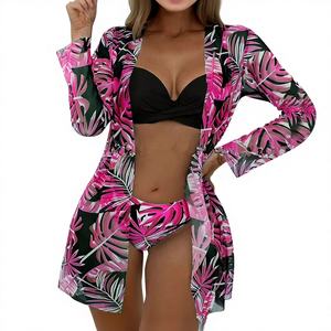 Traje de Baño con Estampado Floral Elegante y Moderno para Mujer, Ecológico y Transpirable para la Playa y la Piscina en Verano - Product Image 1