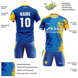 مصنع الجملة تخصيص عالية الجودة تدريب فريق كرة القدم ومجموعات المنافسة/مجموعة جيرسي لكرة القدم للأطفال - Product Image 2