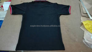 T-shirt Homme Léger en Coton/Fibre de Bambou Tricoté à Col Ras du Cou Manches Courtes avec Lettres, Technique Dry-Fit Lavée, Motif Aigle, 180g - Product Image 3