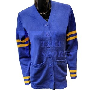 Women's Winter Patchwork <b>Cardigan</b> Long Sleeve V-Neck Sweater Top Embroidered and Computer Knitted - Product Image 1