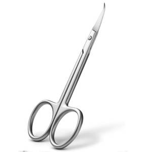 Ciseaux à ongles en acier inoxydable avec lame droite et tranchante, manche rond, durables pour adultes, pour la manucure - Product Image 1