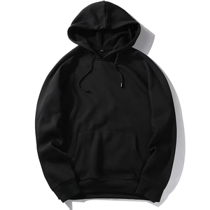 Sweat-shirt à capuche pour homme 100% coton molletonné, couleur unie, avec poche, style décontracté, coupe classique, pour l'automne - Product Image 4
