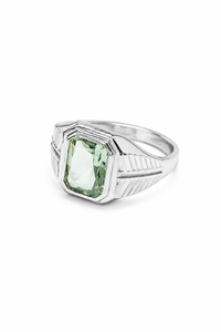 Bague en améthyste verte en argent sterling 925 KLSR12409 - Product Image 4